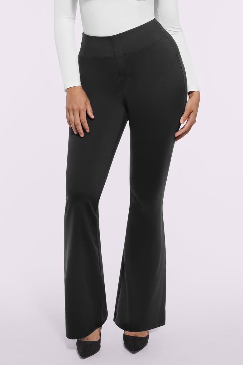 AirSlim® Back Pocket Flare Work Pant, Alternate, color, Jet Black