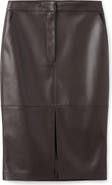 MANGO Faux Leather Pencil Skirt