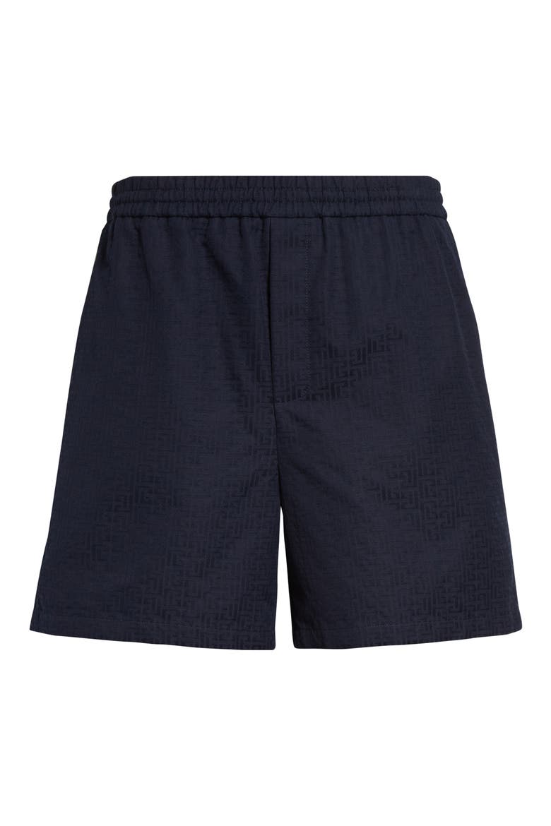Small Monogram Jacquard Shorts, Alternate, color, 6UB MARINE