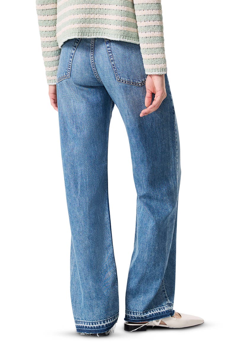 rag & bone Jace Stripe Cardigan, Alternate, color, Greenmult