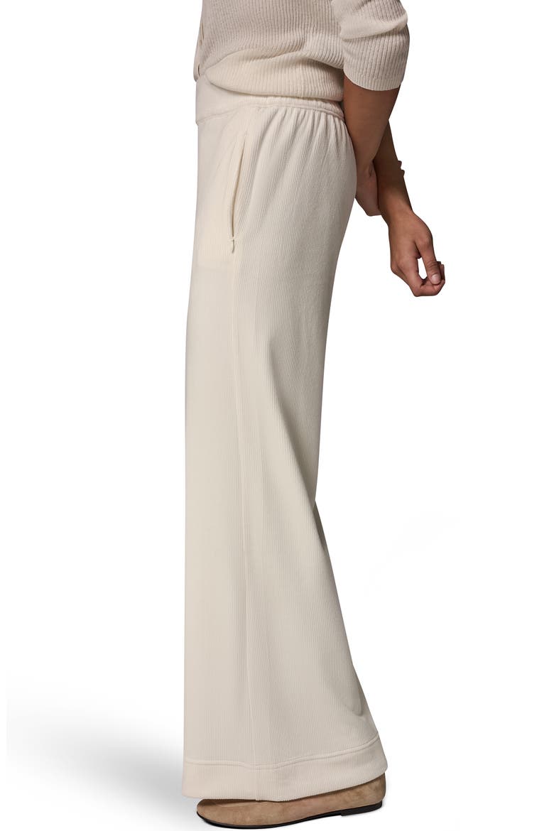 High Waist Wide Leg Corduroy Pants, Alternate, color, CREAM