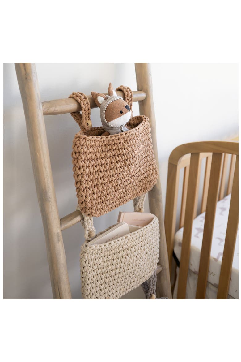 Assorted 3-Pack Hanging Storage Bins, Alternate, color, BEIGE