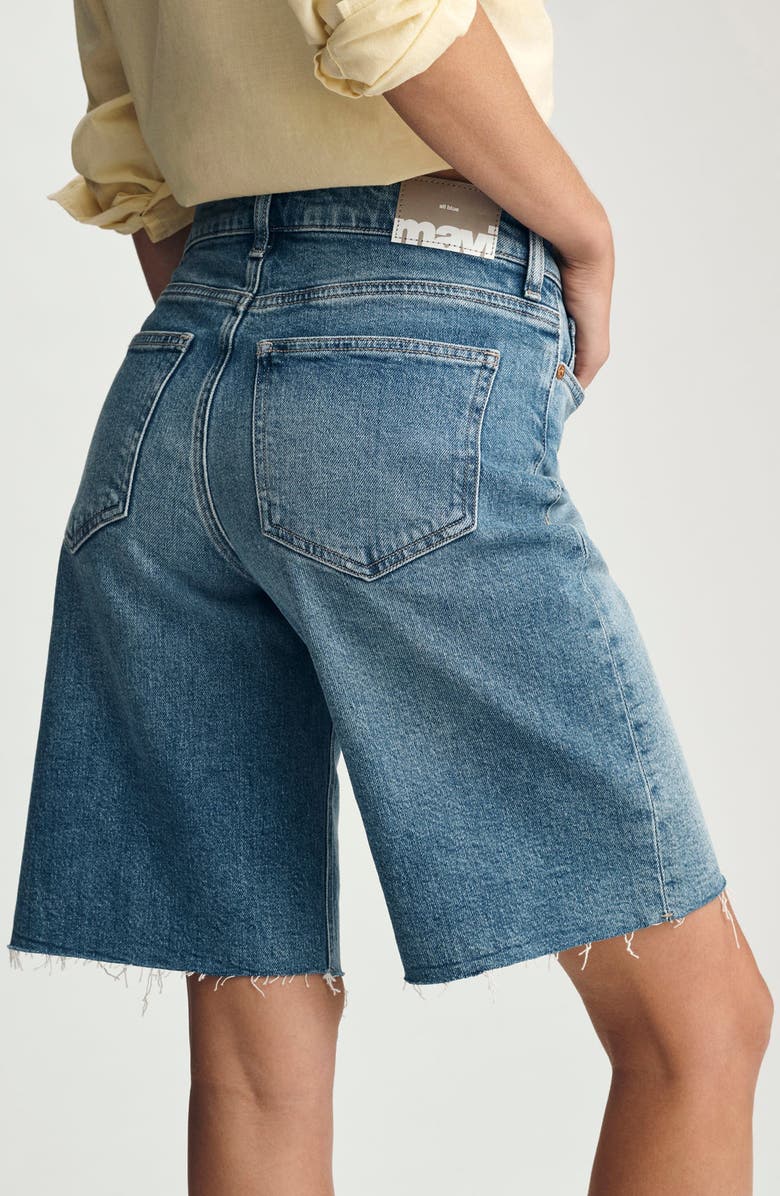 Mavi Jeans Erika Cutoff Denim Bermuda Shorts, Alternate, color, 