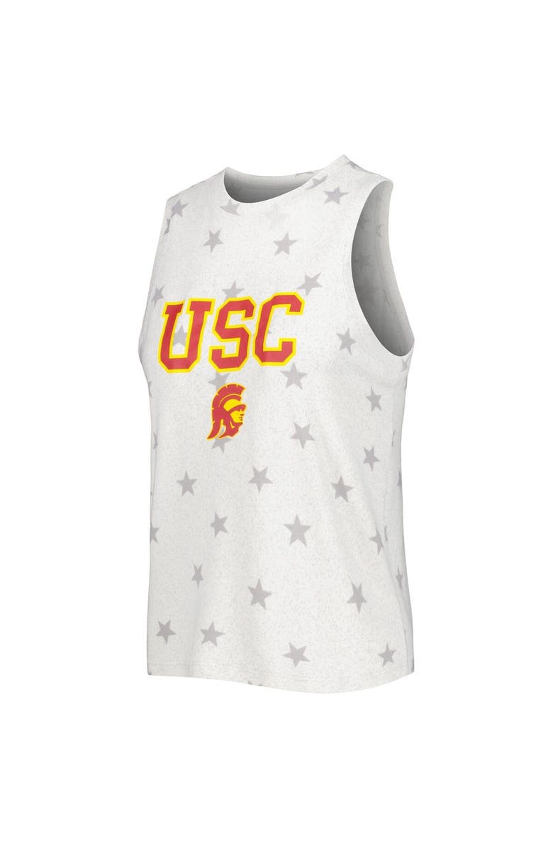 CONCEPTS SPORT Women's Concepts Sport Cream USC Trojans Agenda Stars Tank Top and Shorts Sleep Set, Alternate, color, 