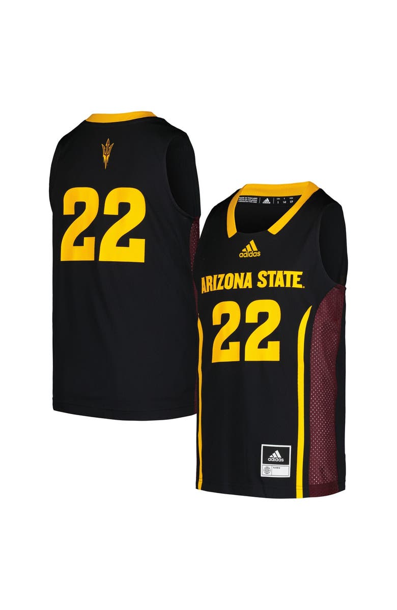 adidas Youth adidas #22 Black Arizona State Sun Devils Swingman Jersey, Alternate, color, Black