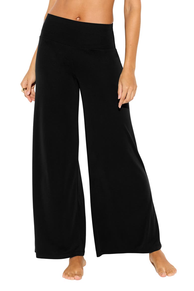 Journey Wide Leg Pants, Main, color, BLACK