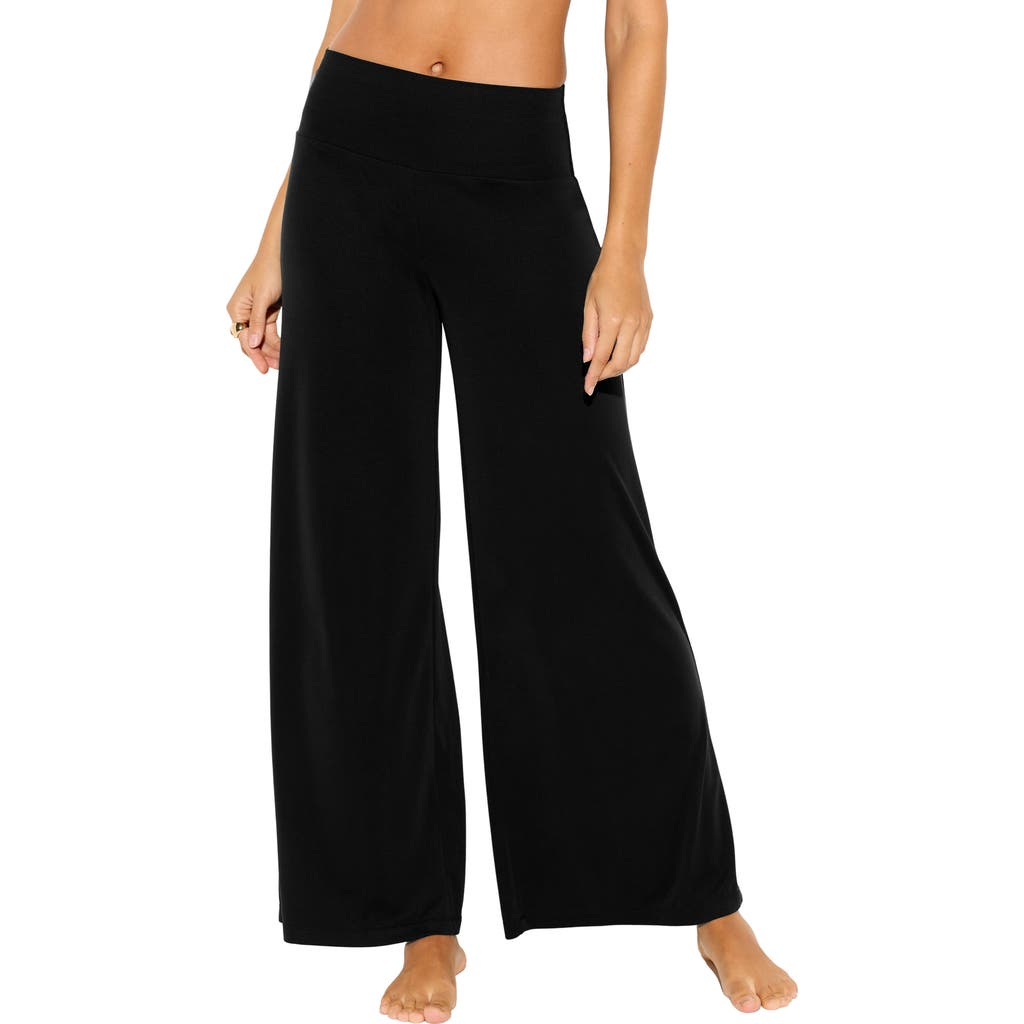 Spiritual Gangster Journey Wide Leg Pants in Black at Nordstrom, Size X-Small