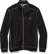 Tommy Bahama Tobago Bay Slub Rib Zip Front Jacket