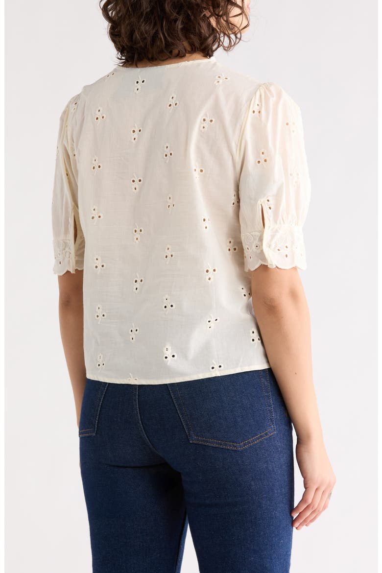 Cotton Eyelet Top, Alternate, color, NATURAL