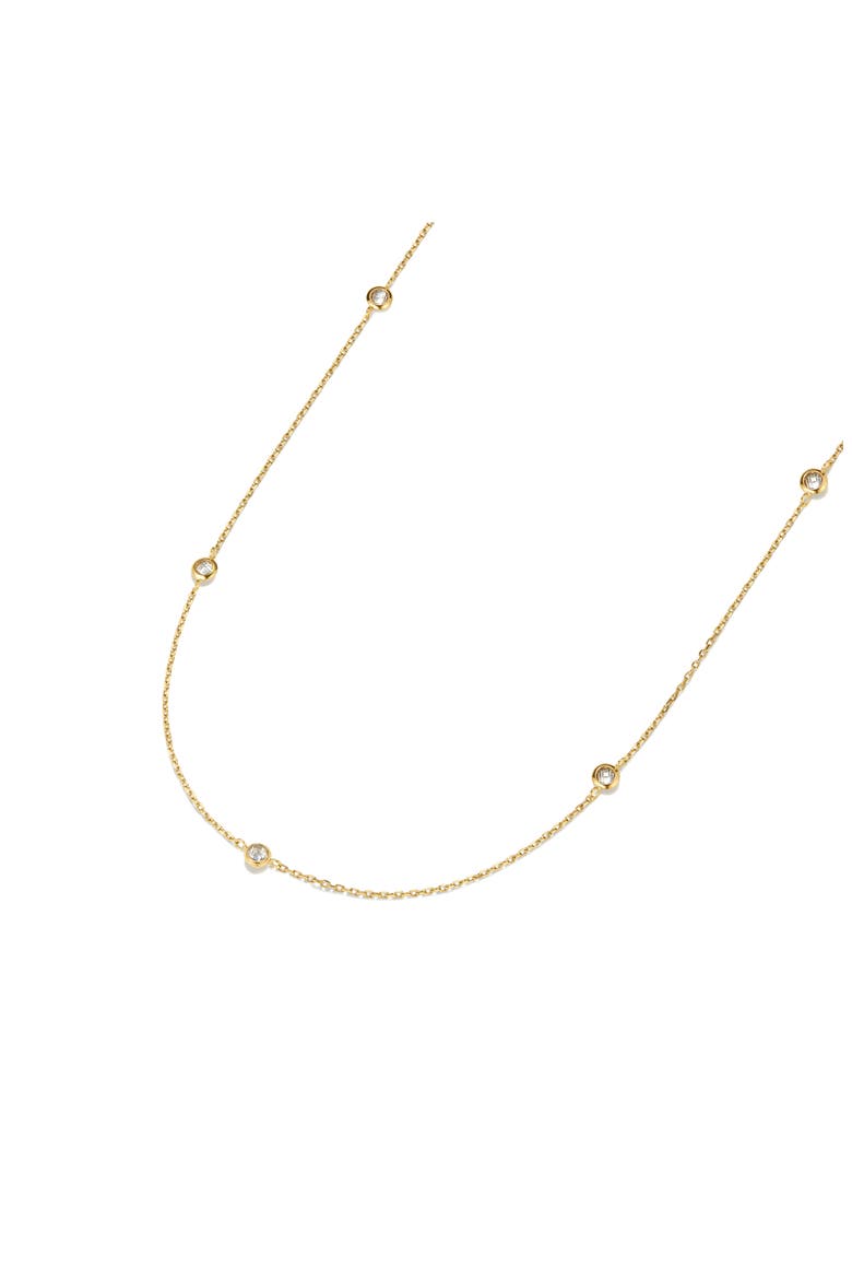 Multi Stone Chain Necklace, Alternate, color, GOLD