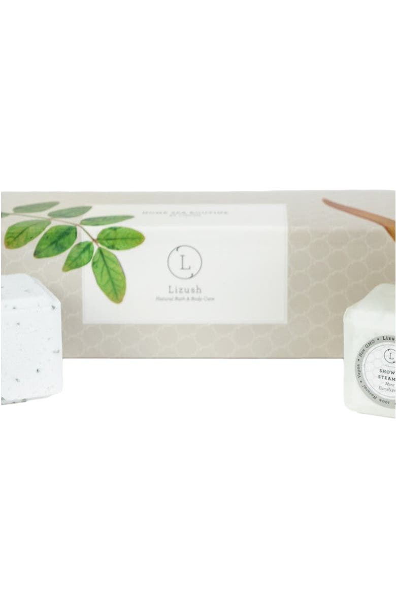 Lizush Earthy Shower Steamer Gift Box, Set of 5 Shower Steamers, Alternate, color, NO COLOR