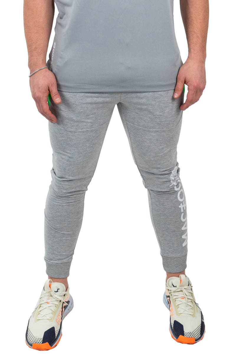 Maceoo Shield Grey Joggers, Main, color, Grey