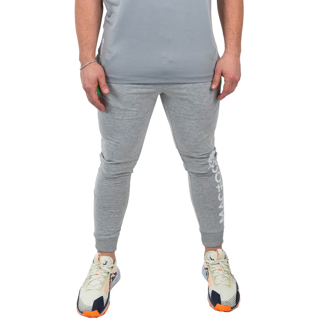 Maceoo Shield Grey Joggers In Grey