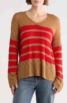 WISHLIST Stripe Long Sleeve Sweater