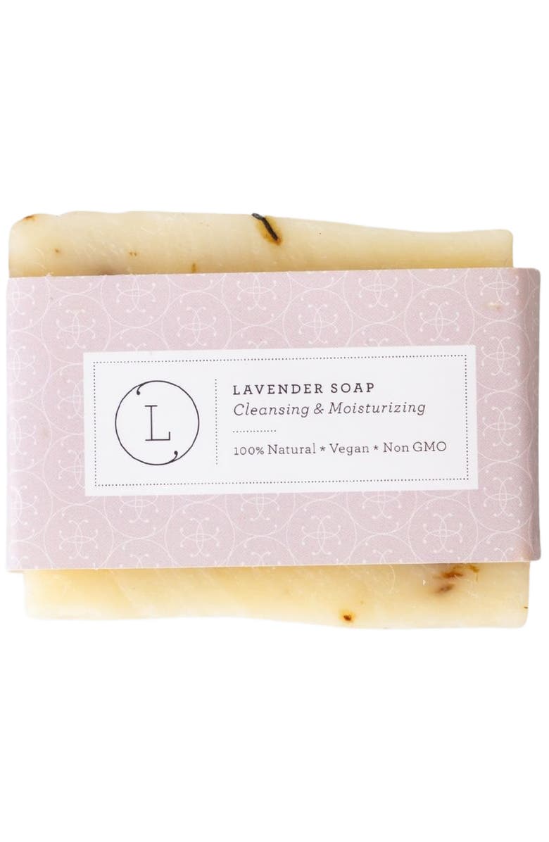 Lizush Natural Handmade Lemongrass Soap Bar, 2-Pack, Alternate, color, Lavender