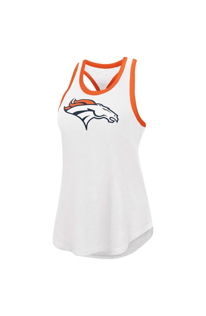 G-III 4HER BY CARL BANKS Women's G-III 4Her by Carl Banks White Denver Broncos Tater Tank Top, Alternate, color, 