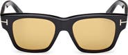 TOM FORD 53mm Square Sunglasses