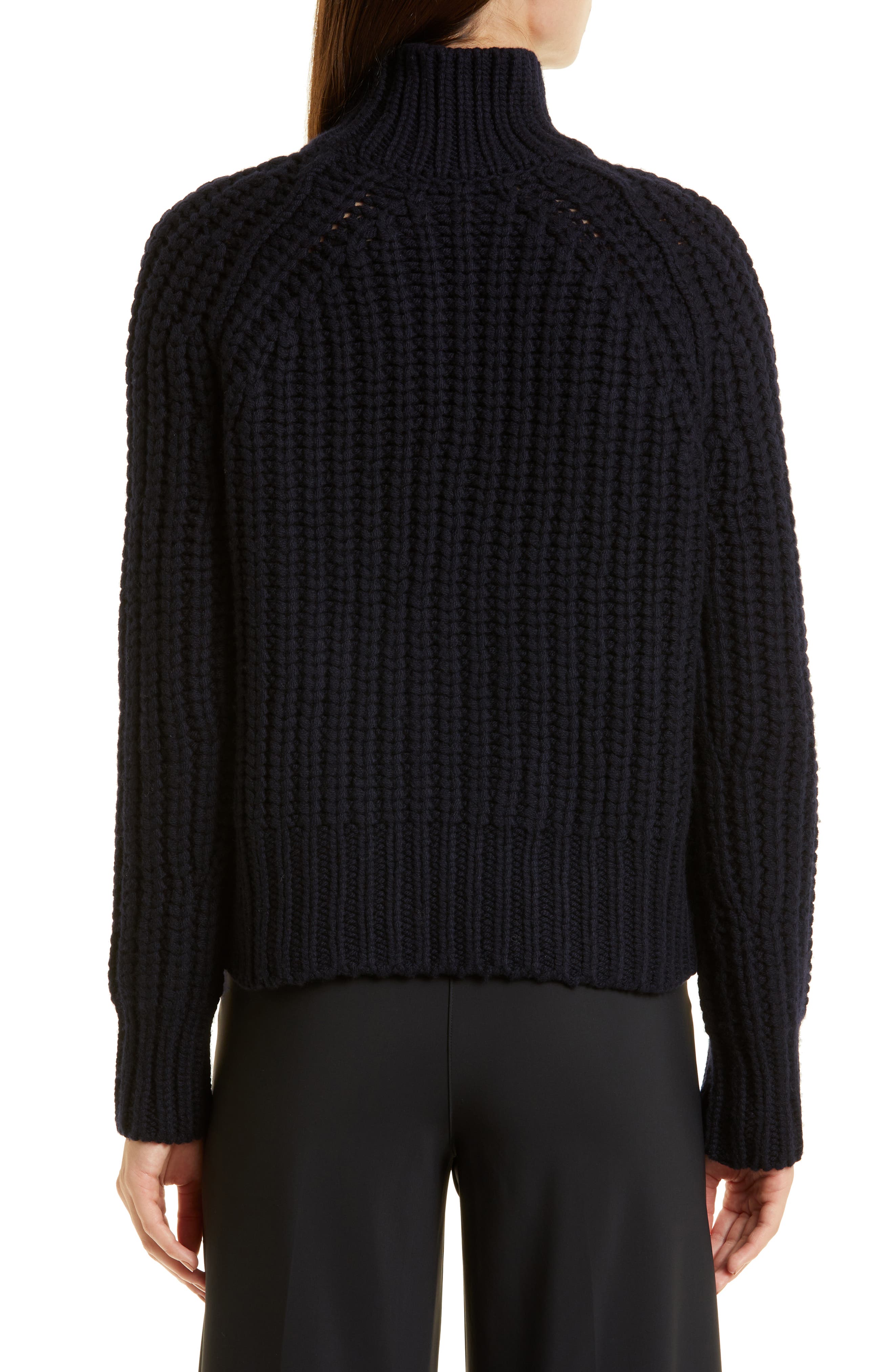 Rib Cashmere Turtleneck Sweater - image 2