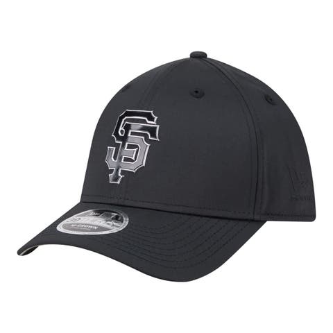 Men's New Era  Black San Francisco Giants Metallic 39THIRTY M-Crown Flex Hat