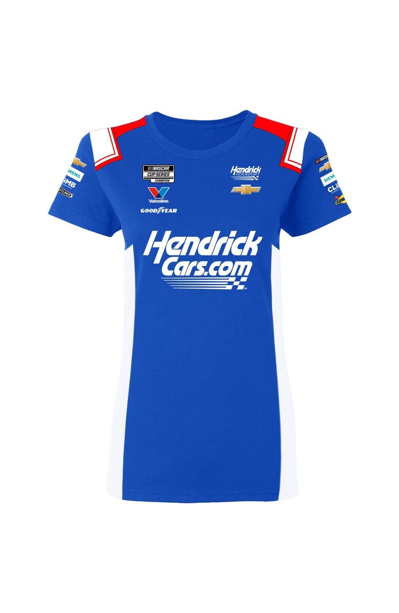 HENDRICK MOTORSPORTS TEAM COLLECTION Women's Hendrick Motorsports Team Collection Blue Kyle Larson HendrickCars.com Uniform T-Shirt, Alternate, color, Blue