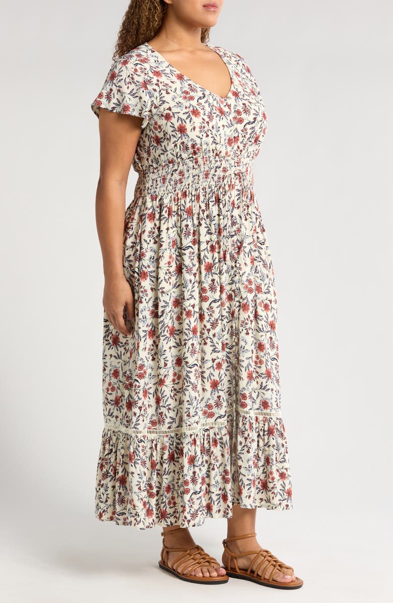 Treasure & Bond Smocked Waist Maxi Dress, Alternate, color, 