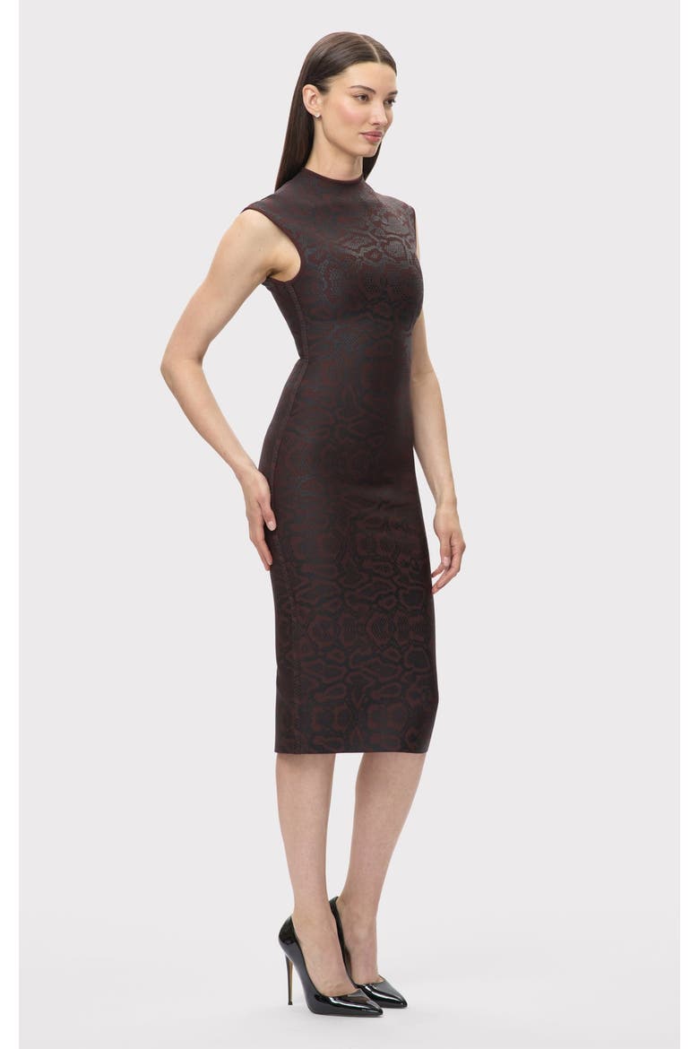 The Metallic Anita Dress, Alternate, color, WALNUT FOIL