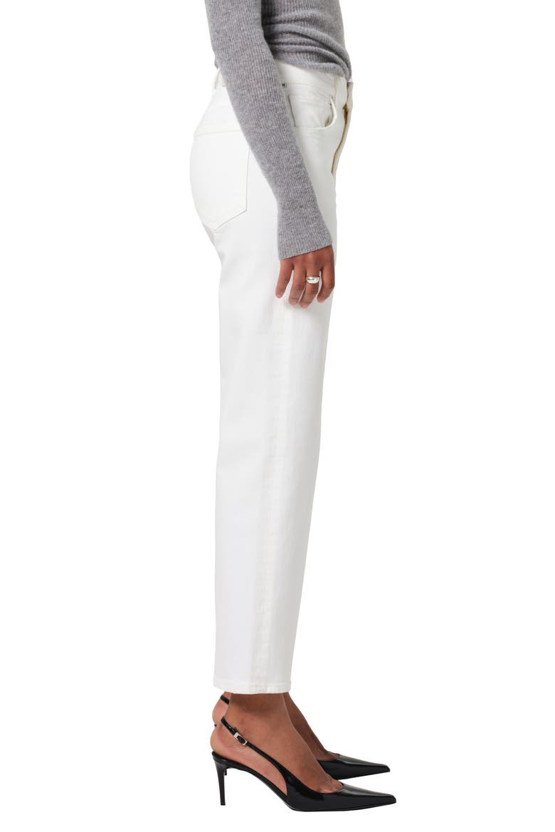 Palma High Waist Ankle Straight Leg Jeans, Alternate, color, SOFT WHITE