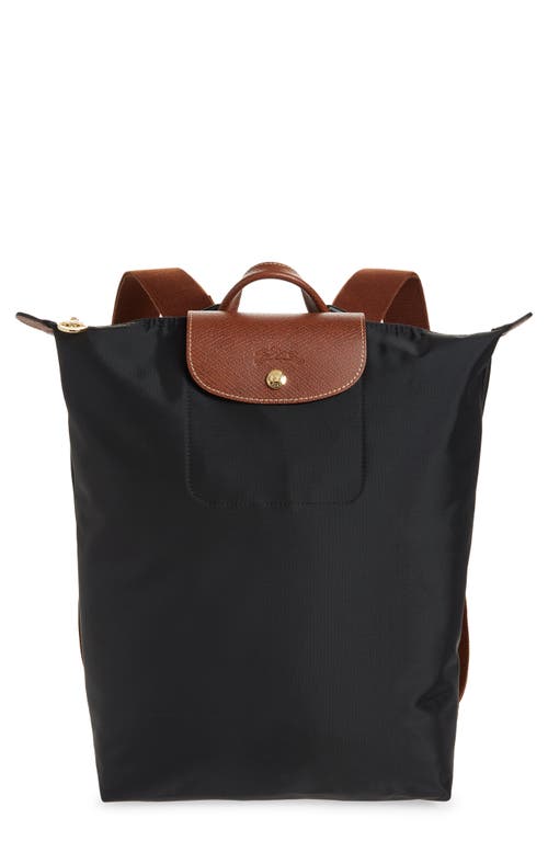 Longchamp Medium Le Pliage Backpack In Black
