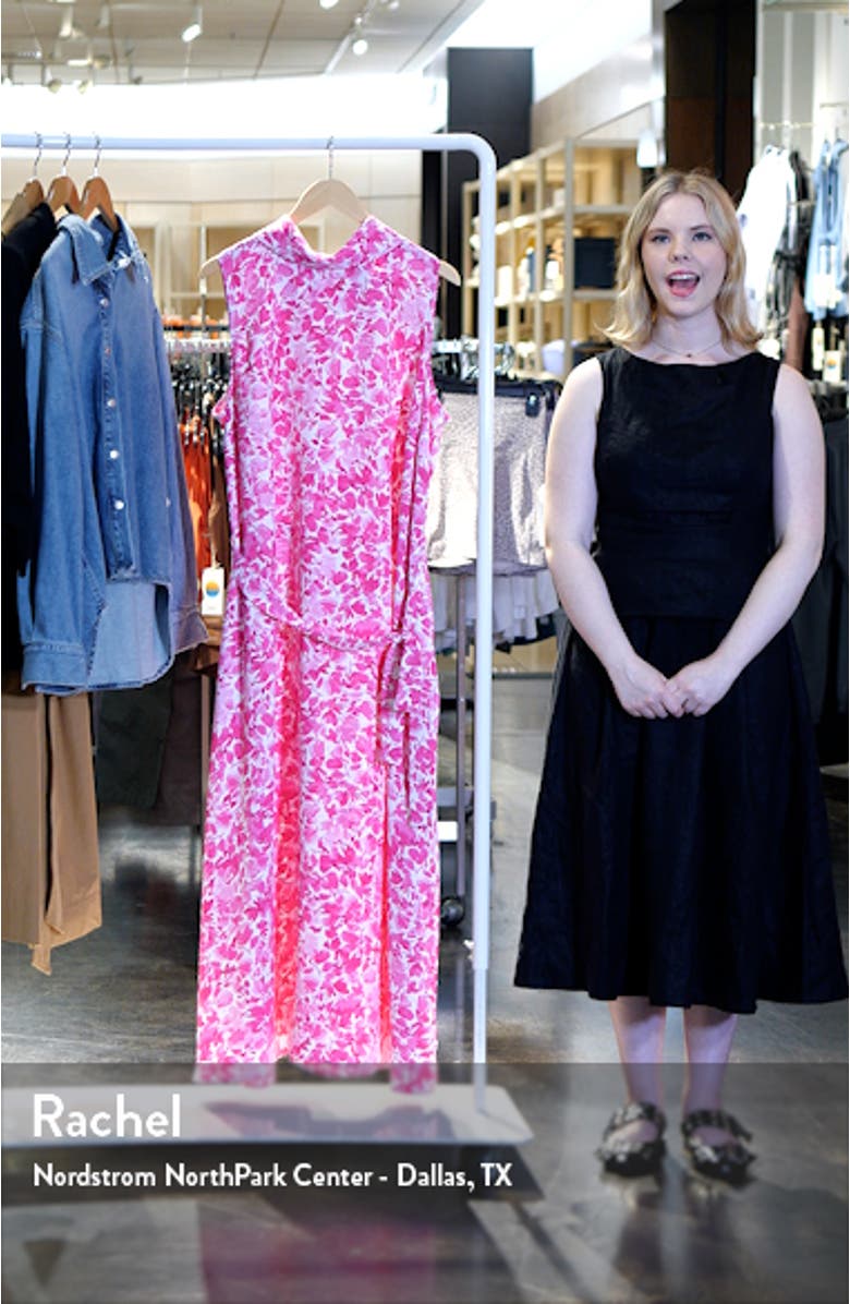 Floral Sleeveless Midi Dress, sales video thumbnail