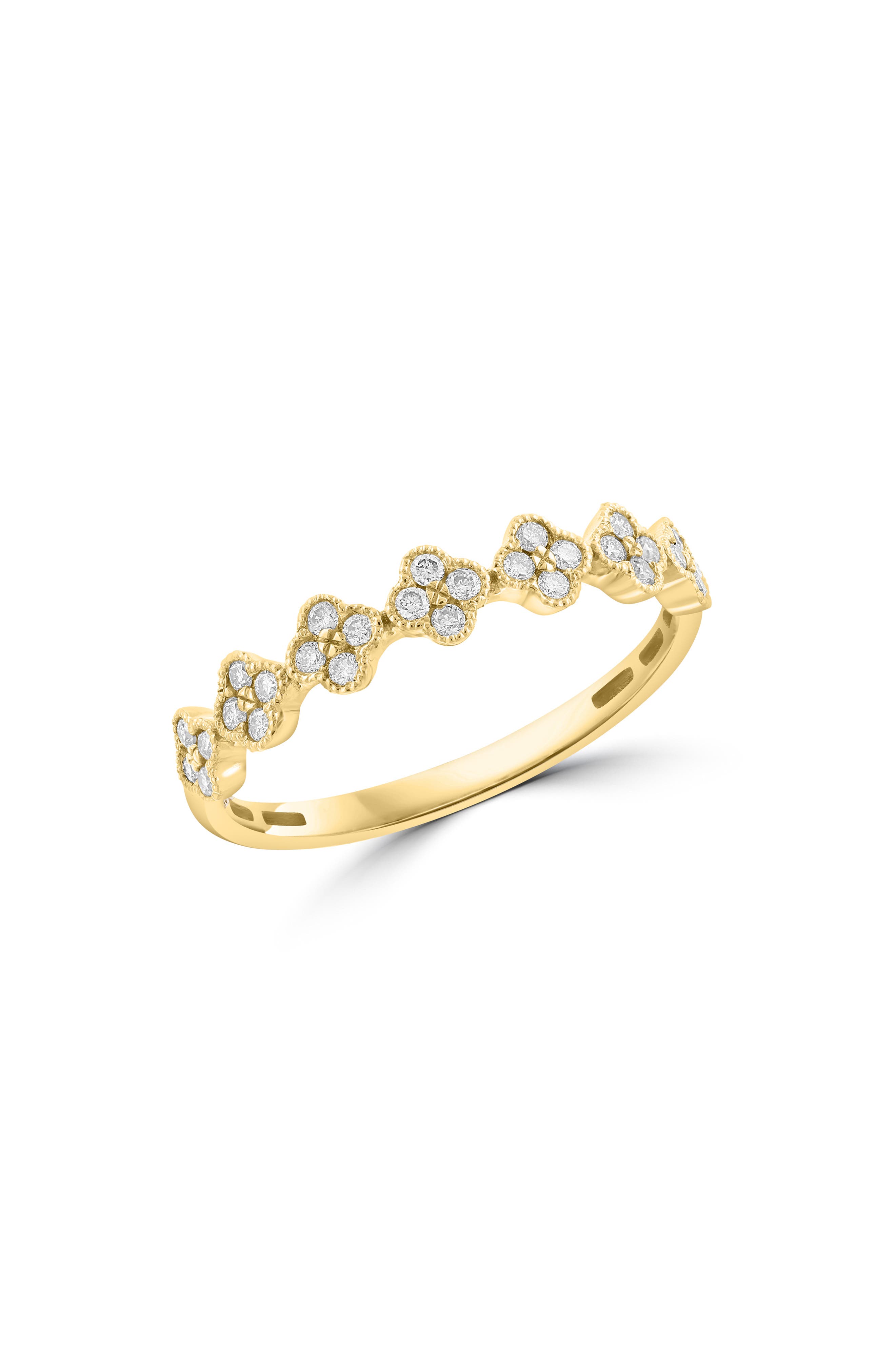 EFFY Diamond Quatrefoil Band Ring