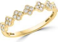 EFFY Diamond Quatrefoil Band Ring