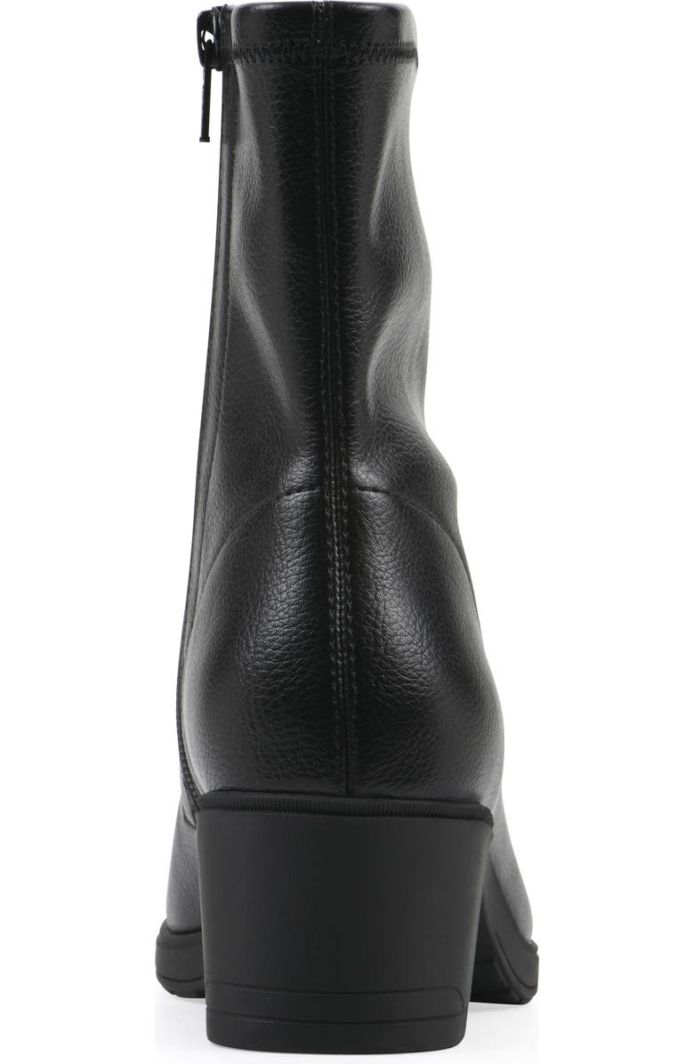 CLIFFS BY WHITE MOUNTAIN Huda Block Heel Bootie, Alternate, color, Black Smooth