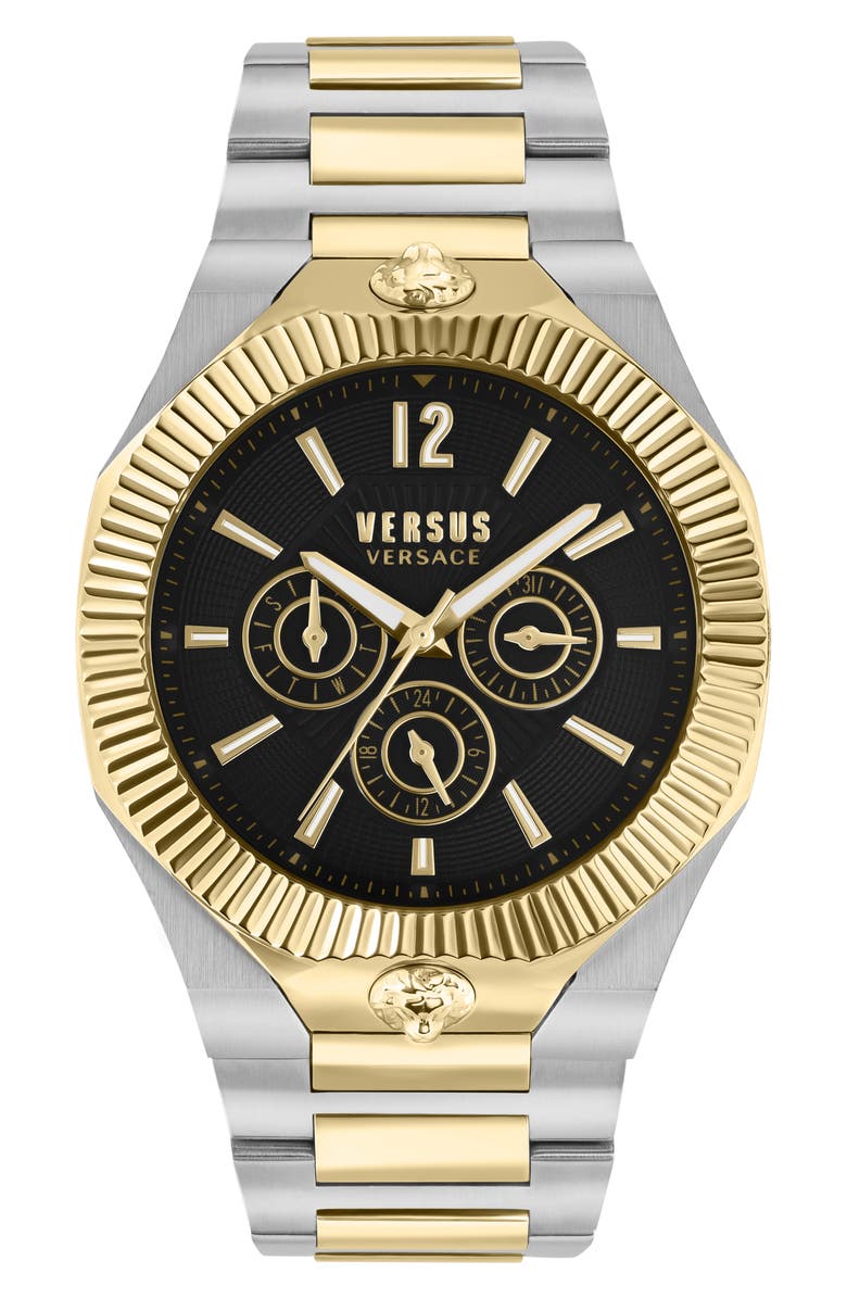 VERSUS Versace Echo Park Multifunction Bracelet Watch, 42mm, Main, color, Two Tone