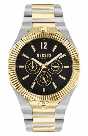 アナログ腕時計 Versus Versace Crysta Stainless Steel 38mmmm Bracelet VERSUS Versace Vittoria Crystal Bracelet Watch, 38mm