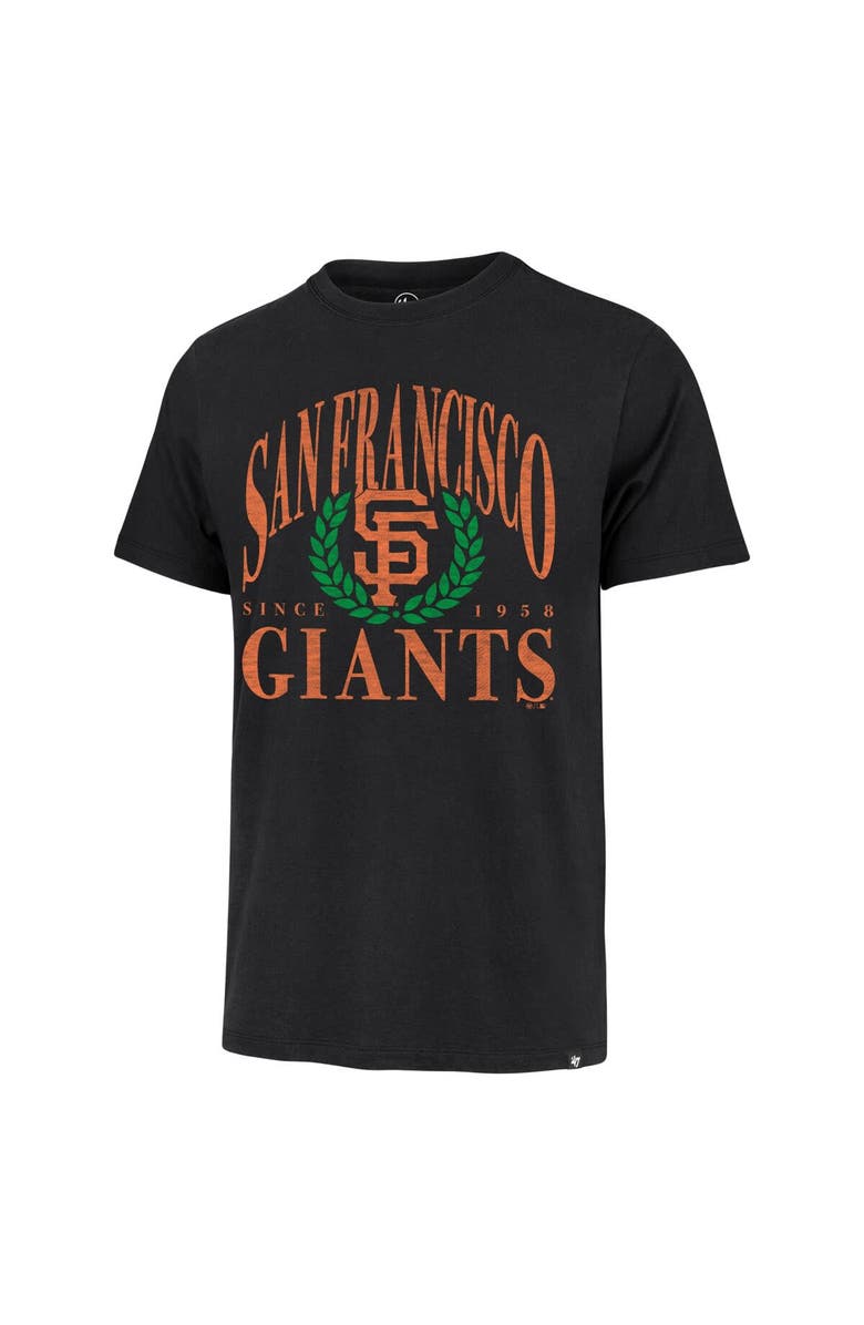 '47 Men's '47 Black San Francisco Giants Pitchout Franklin T-Shirt, Alternate, color,