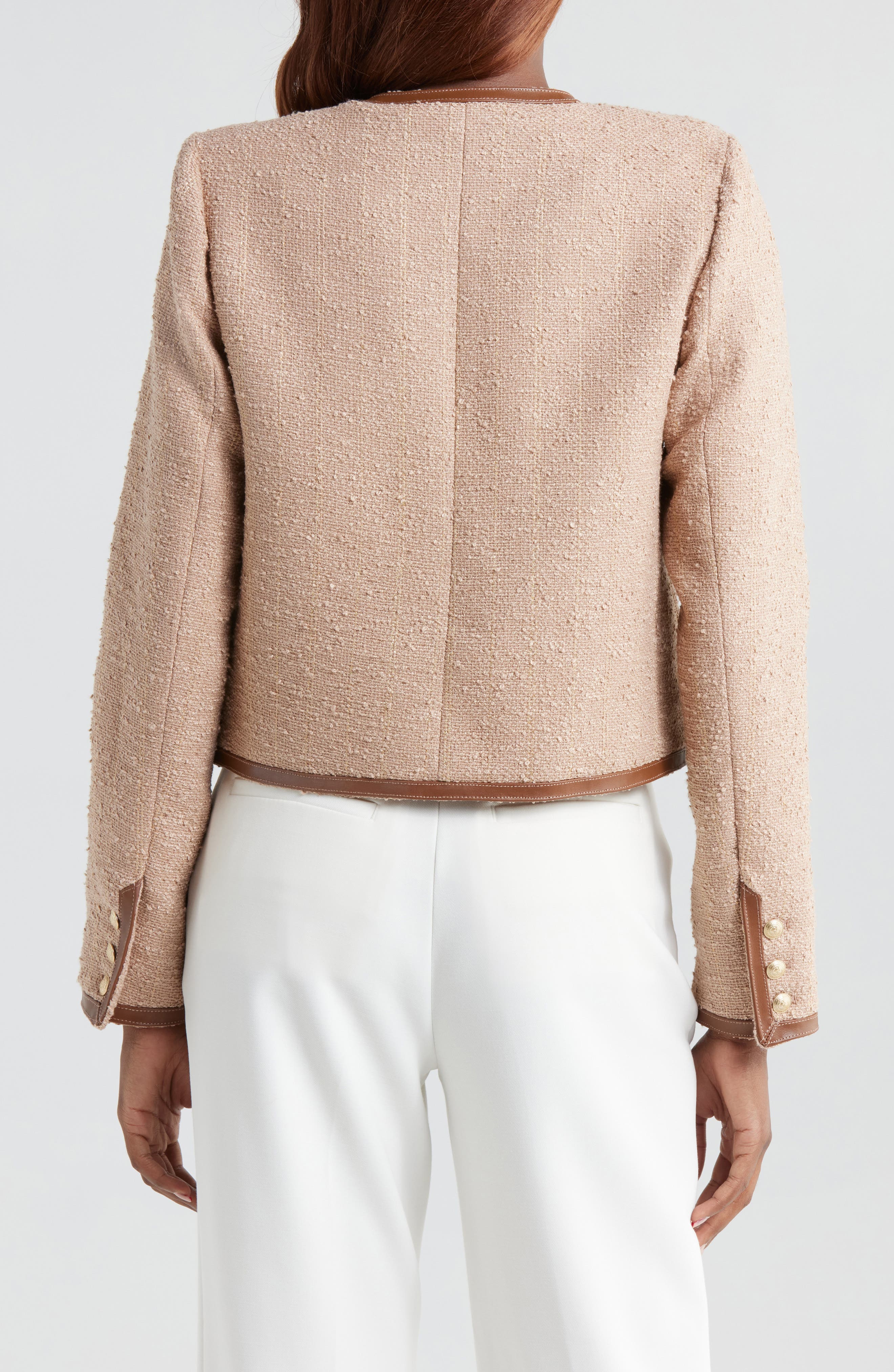 Zaya Faux Leather Trim Jacket - image 2