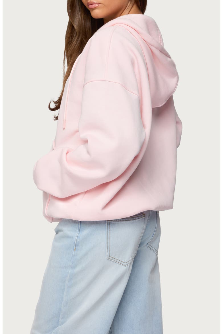 Rocia Oversize Front Zip Hoodie, Alternate, color, LIGHT-PINK