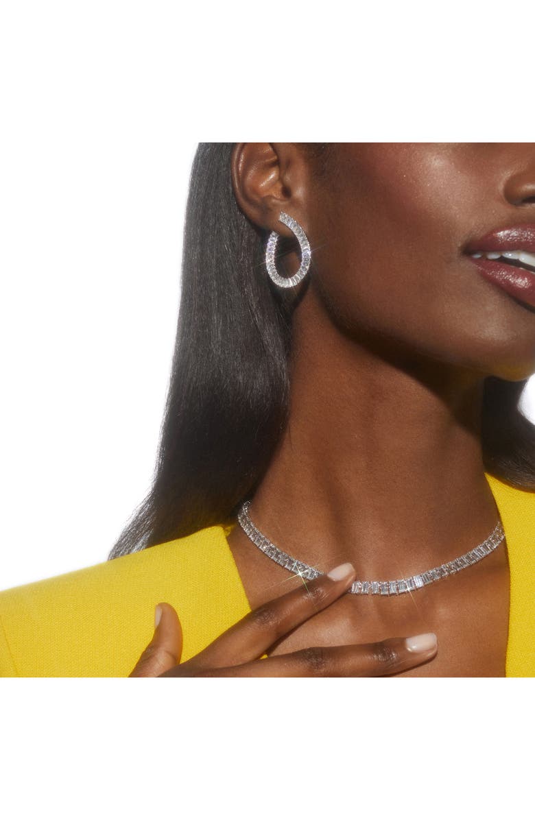 Nadri Chateau Cubic Zirconia Front to Back Earrings, Alternate, color,