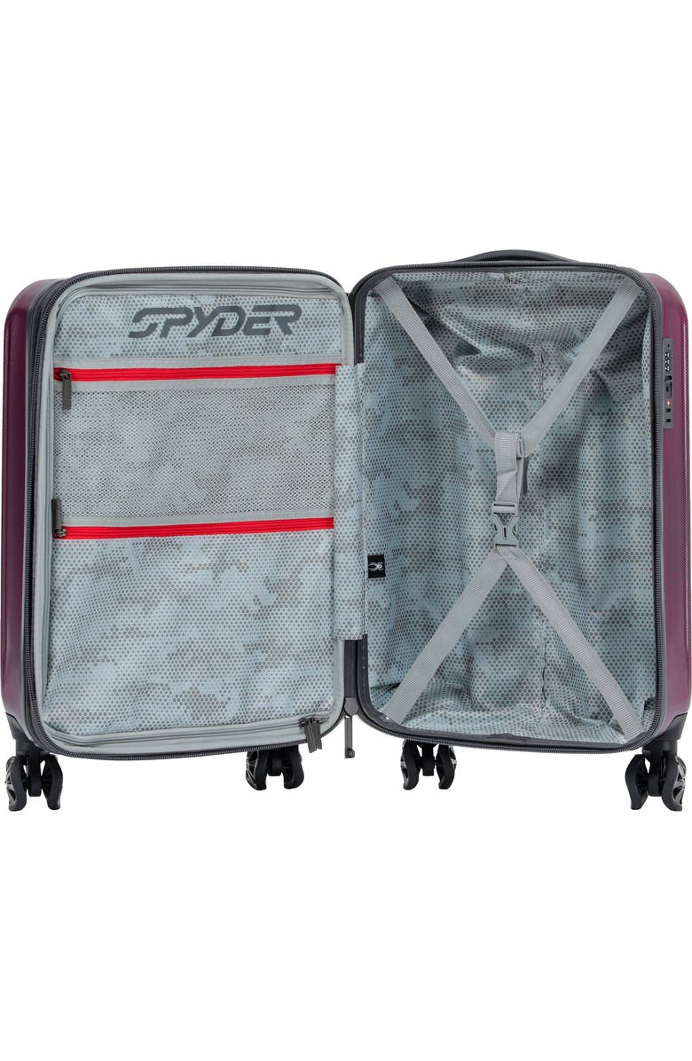 Spyder Rails 2 Piece Luggage Set, Alternate, color, Burgundy