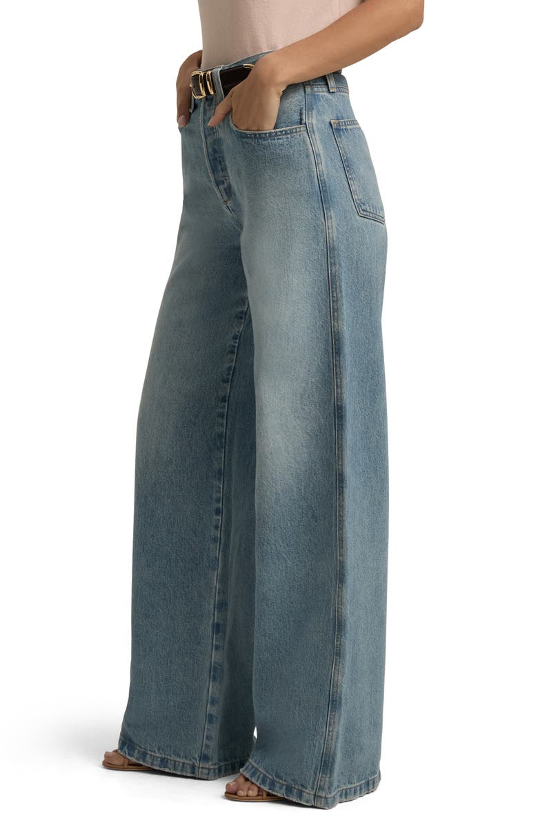 Favorite Daughter The Masha Super High Waist Wide Leg Jeans, Alternate, color, Los Feliz