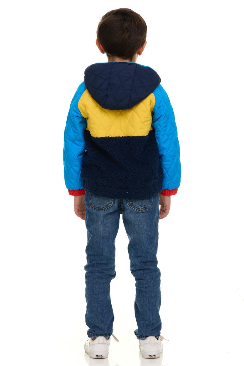 Pikachu Hooded Zip-Up Jacket, Alternate, color, Navy Yellow Pikachu