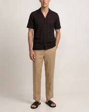 Orlebar Brown Maitan Linen Short Sleeve Shirt