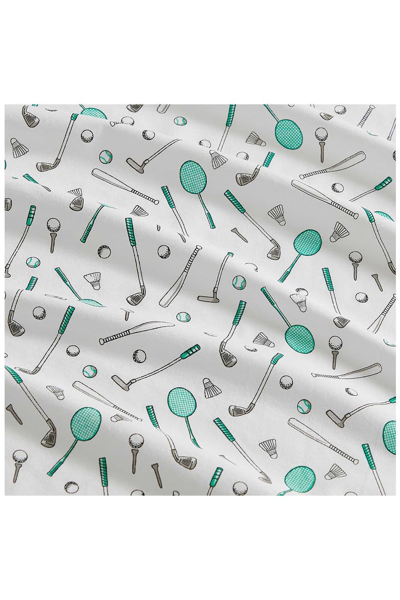Tee Time Cotton Percale Sheet Set, Alternate, color, WHITE