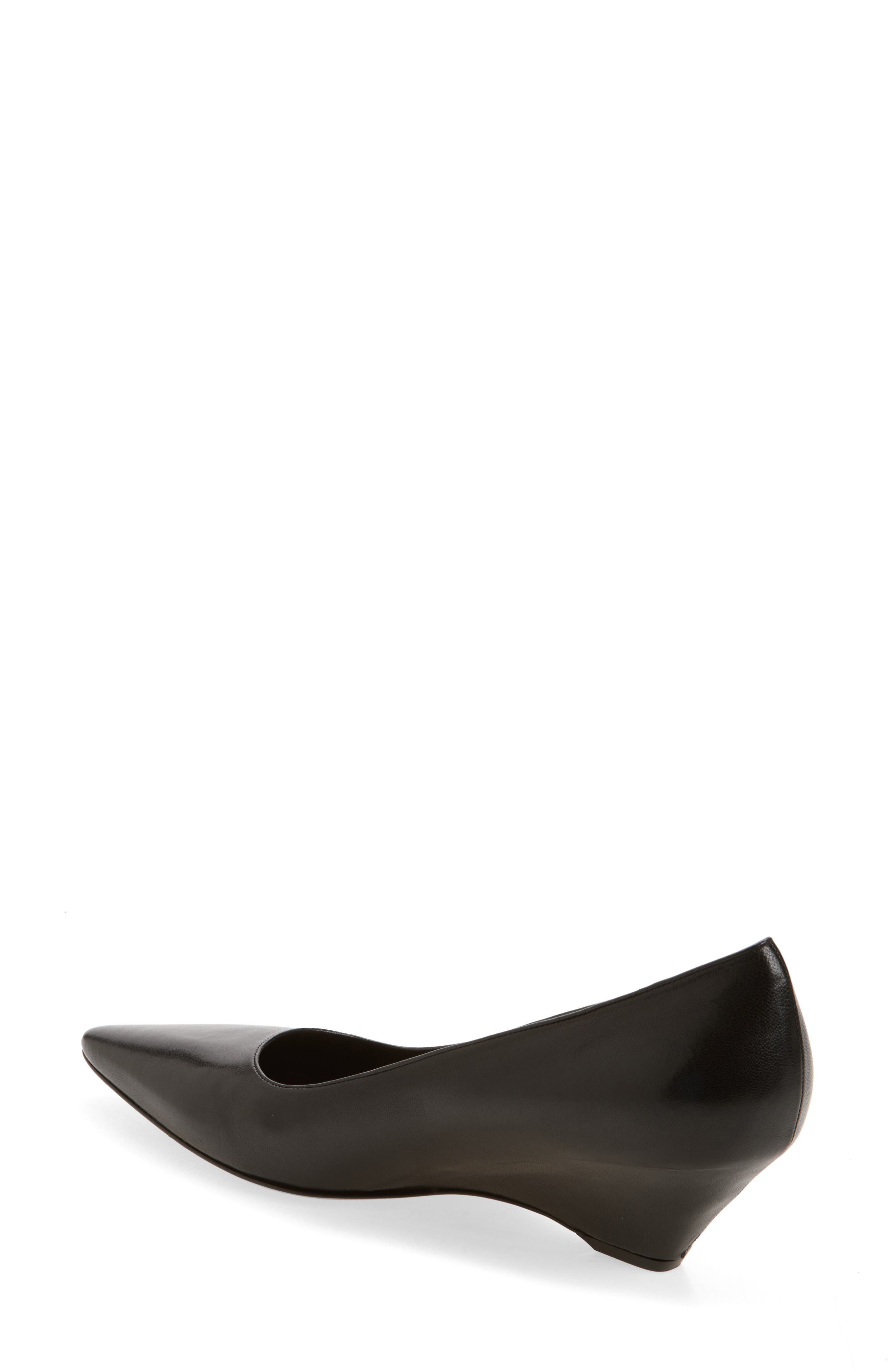 Liisa Wedge Pump, Alternate, color, BLACK