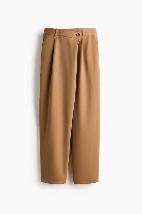 Wrapover Tailored Trousers