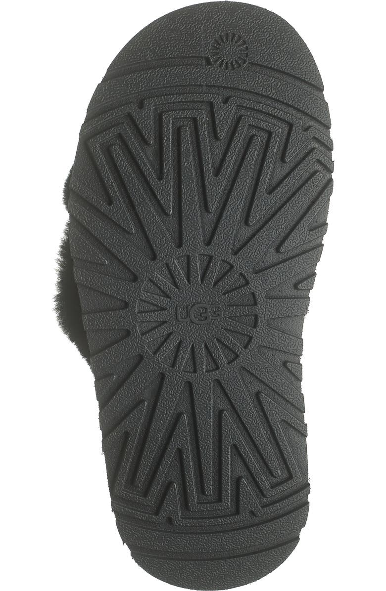 UGG<sup>®</sup> Disco Knot Genuine Shearling Slide, Alternate, color,