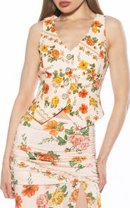 Alexia Admor Liliana Button Front Vest