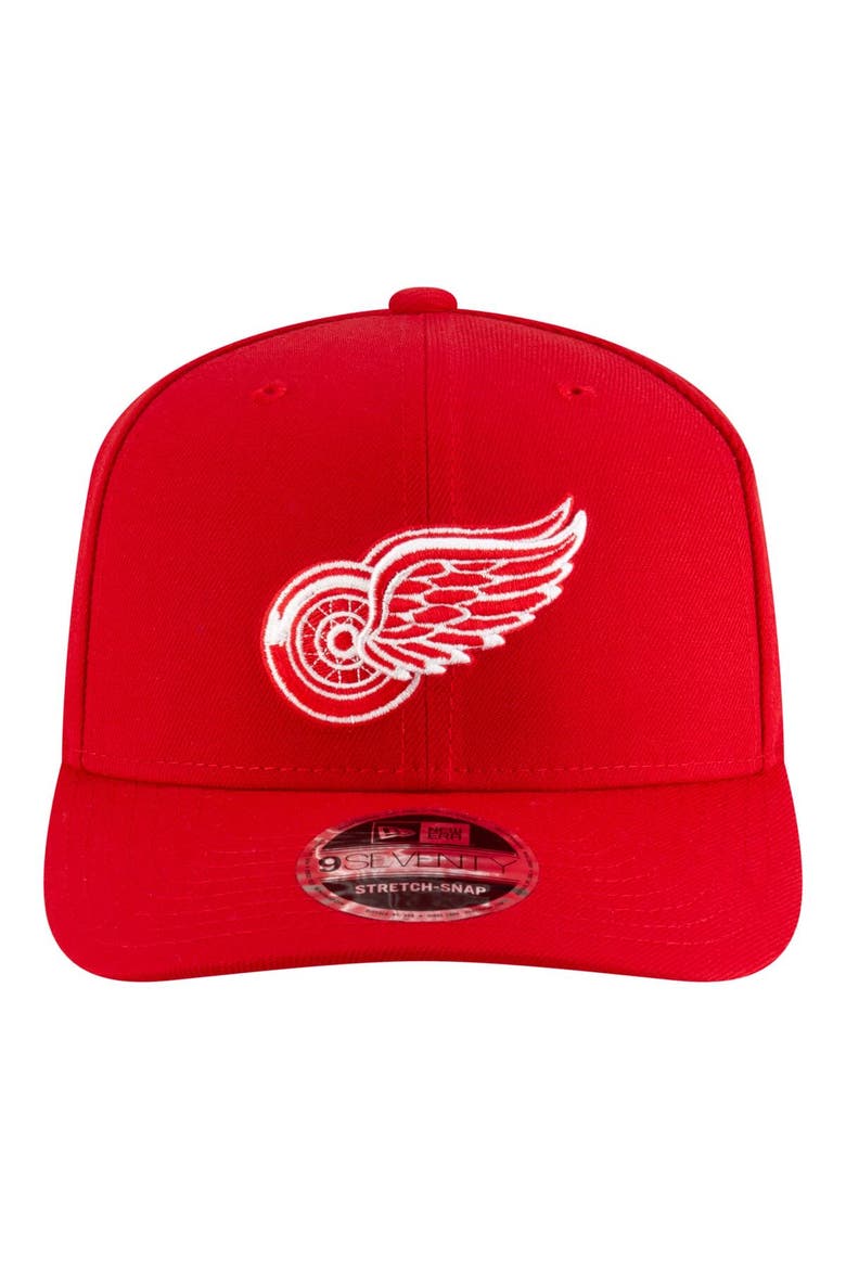 Men's New Era  Red Detroit Red Wings 9SEVENTY COOLERA Adjustable Hat, Alternate, color, Red