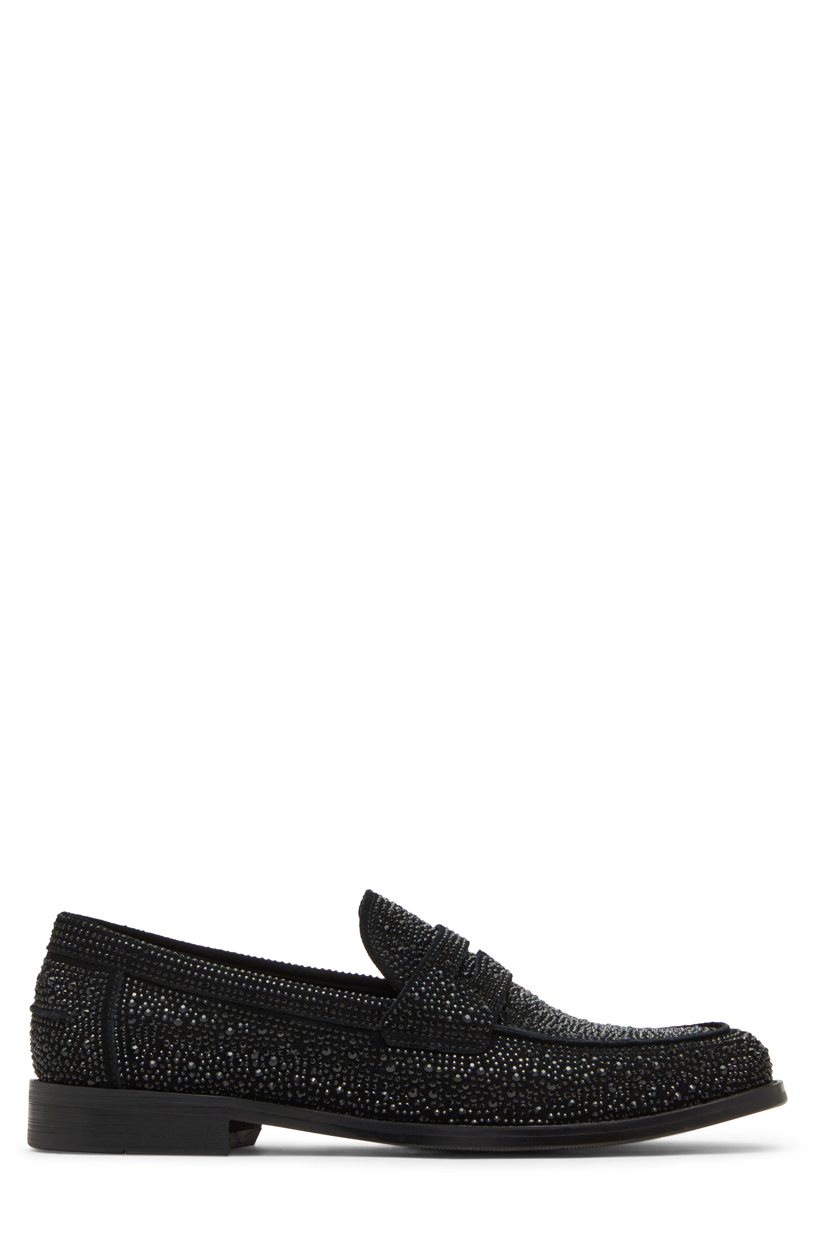 Steve Madden Natan Penny Loafer, Alternate, color, Black