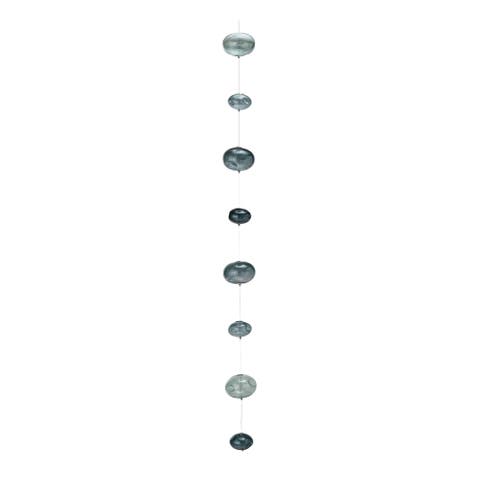 Azure Bubbles Hand-blown Garland, Blue